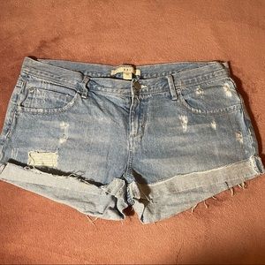 Distressed blue Jean shorts size 30